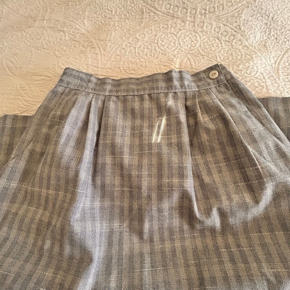 Fundamental Things, Black and white plaid textured skirt, petite, size 4 - Picture 2 of 7